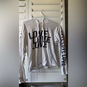 ON FIRE kids large love hoodie